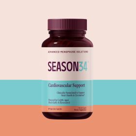 SEASON34 Menopause Heart Support for Women 40+ | Palpitations, Heart Racing & Midlife Fatigue Support | CoQ10