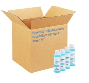 Alcohol-Free Mint Mouthwash for Oral Care (4 oz Bottles)