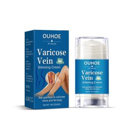 OUHOE Varicose Vein Slimming Cream, Vein Repair Body Care Reduces Leg Muscle Swelling Earthworm Leg Slimming Cream (Option: 40g-66g-3.08*1.58*1.58inch)